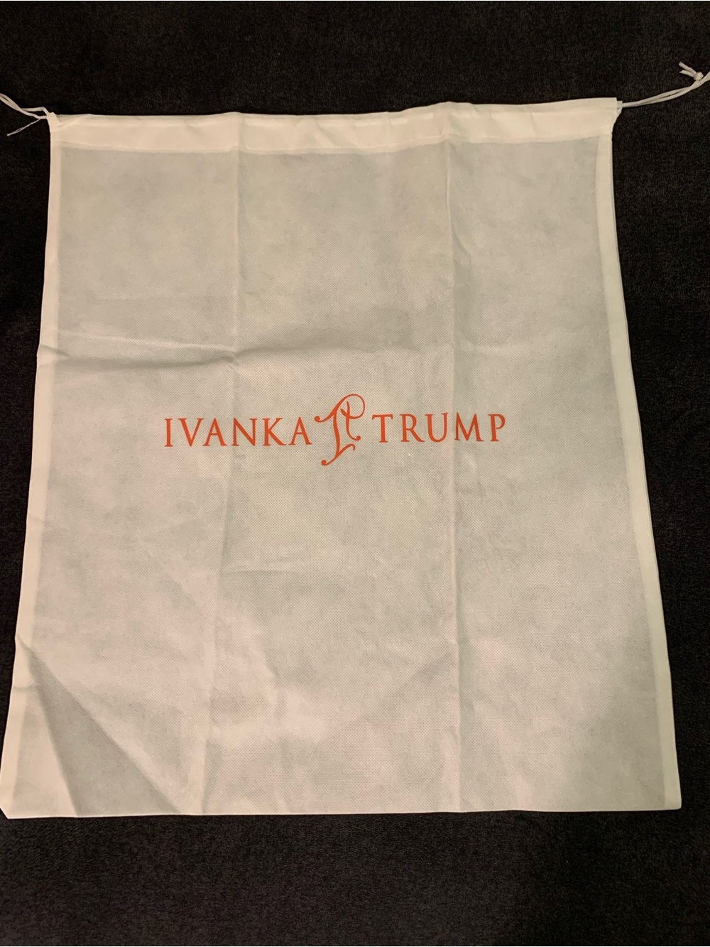Ivanka Trump White Drawstring Dust Bag